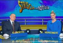 access prime time striscia la notizia canale5 scotti hunziker