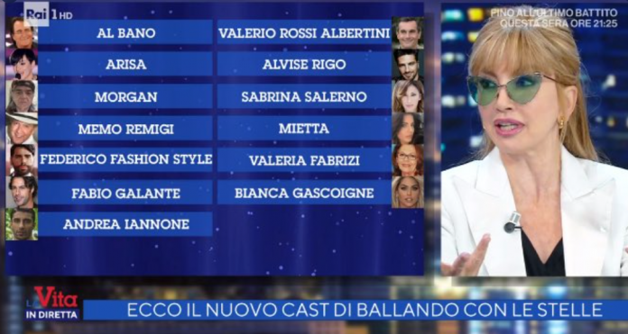 I 13 concorrenti nel cast di Ballando con le stelle 2021, annunciati ufficialmente a La vita in diretta
