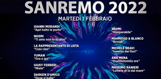La lista ufficiale con tutti i cantanti in gara nella prima serata del Festival di Sanremo 2022