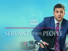 Zelensky nel cast di Servant of the people, in onda su La7 da lunedì 4 aprile 2022
