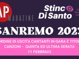 Chi c è scaletta quinta serata Sanremo 2023 ospiti cantanti orari pdf