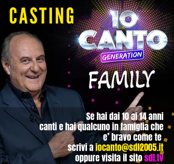 immagine instagram sdl2005 come funziona per partecipare ai casting di io canto 2024 io canto generation family