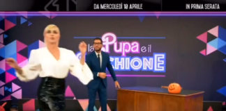 Enrico Papi Paola Barale promo La pupa e il secchione 2024